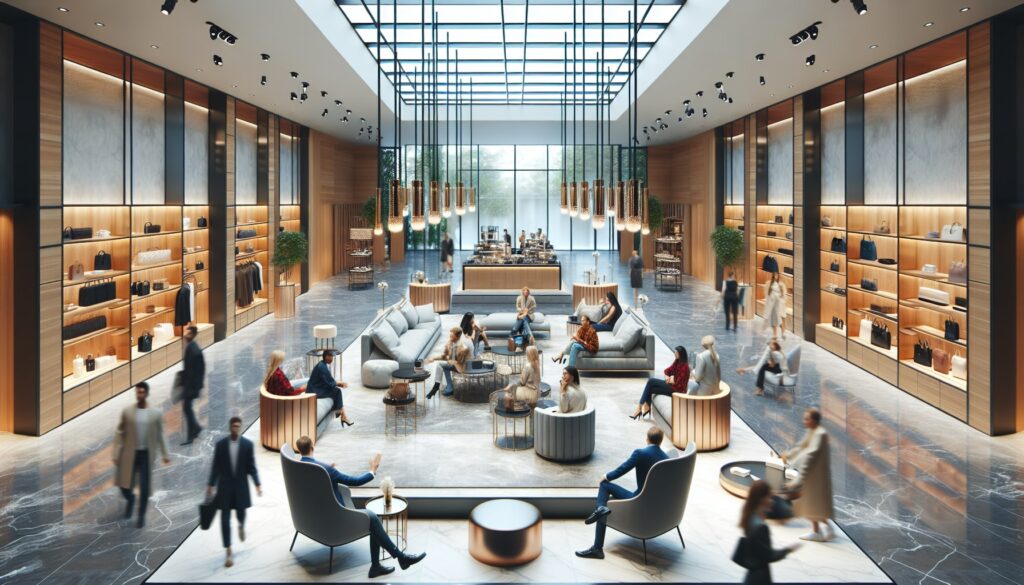 travailler dans un magasin de luxe