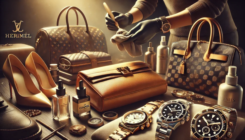 entretien des accessoires de luxe