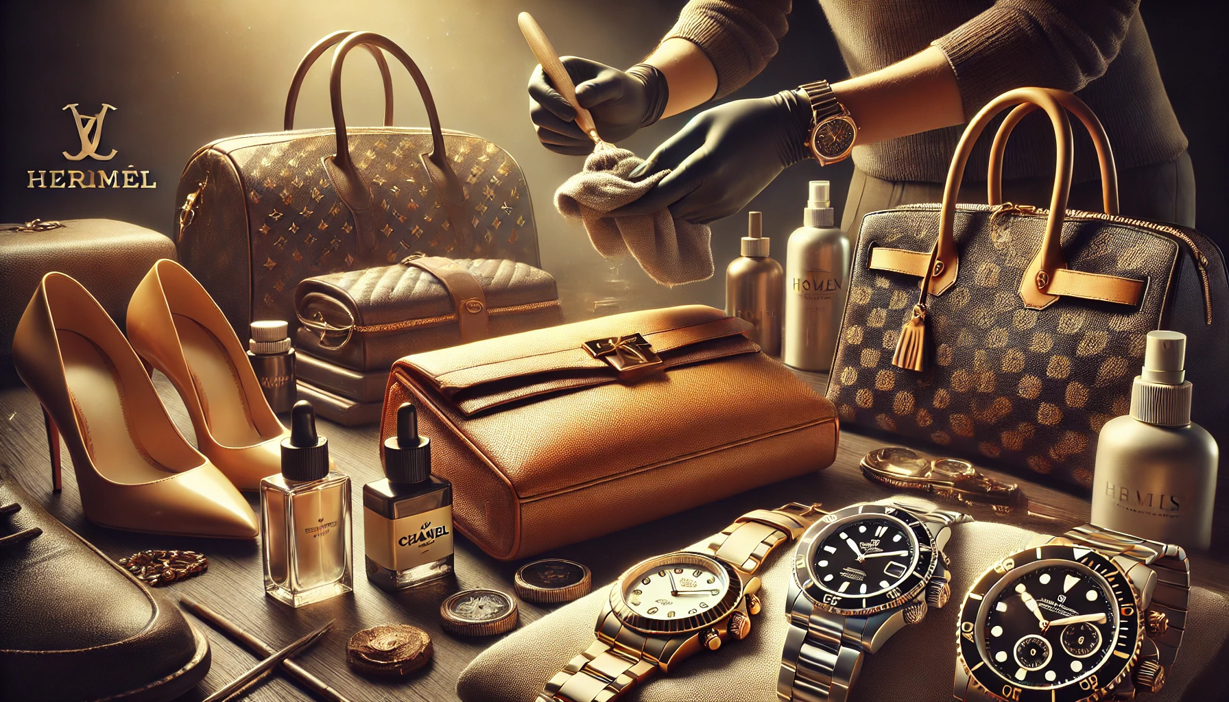 entretien des accessoires de luxe