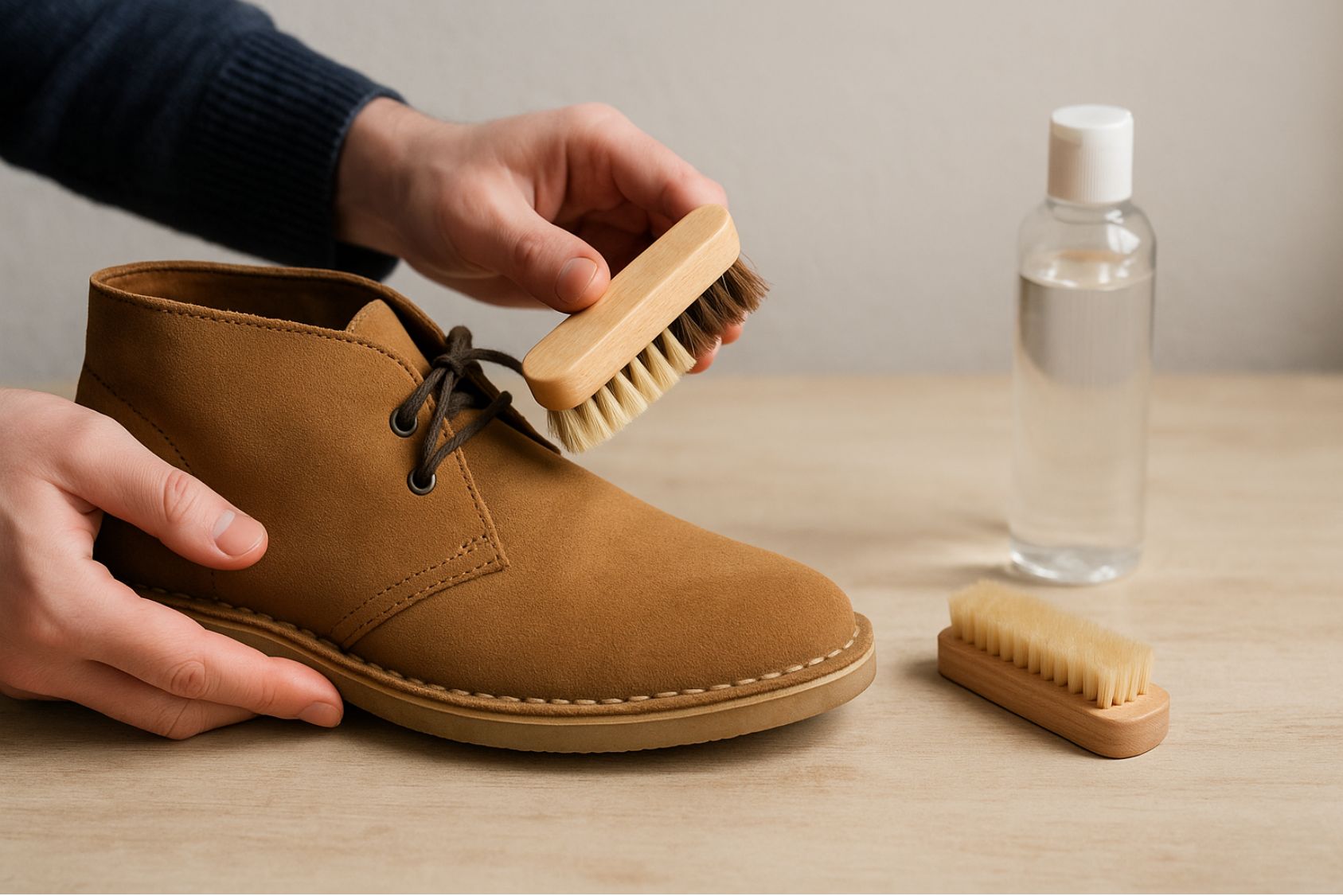 nettoyer chaussures en daim