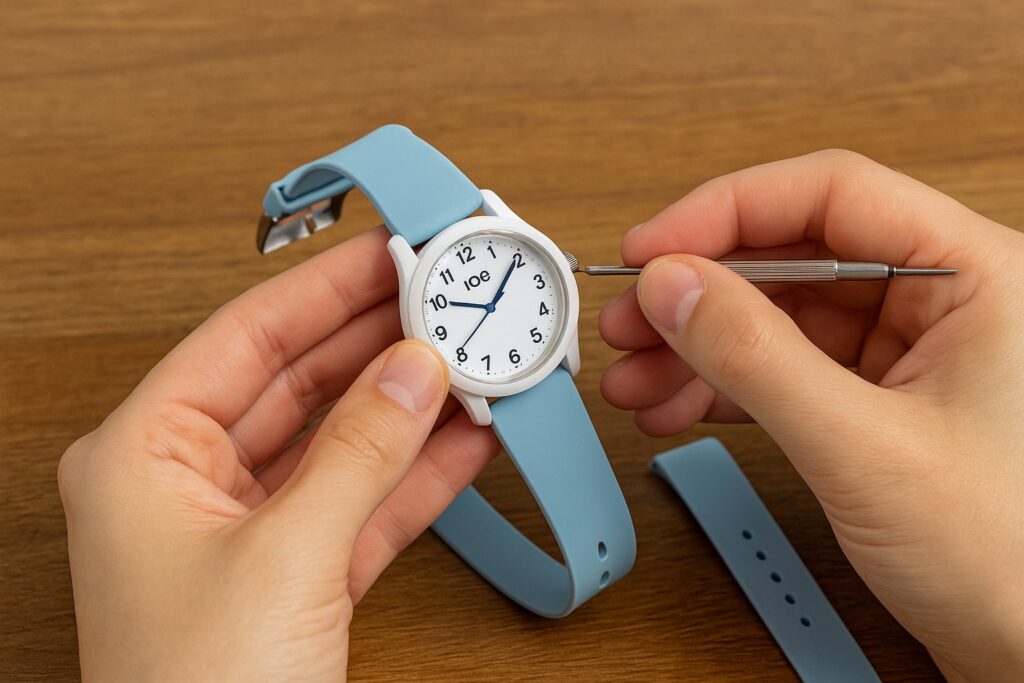 Comment changer le bracelet en silicone d’une montre ICE‑WATCH ?