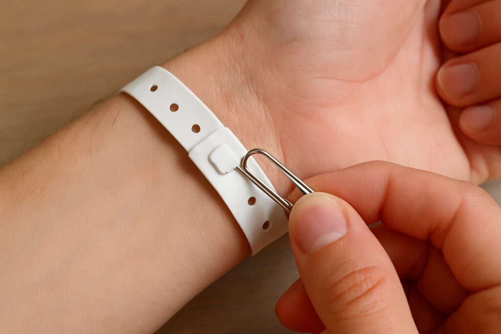 Comment enlever un bracelet à clip plastique sans l’abîmer ?