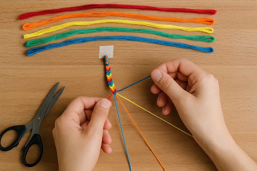 Comment faire un bracelet avec des fils soi-même ?