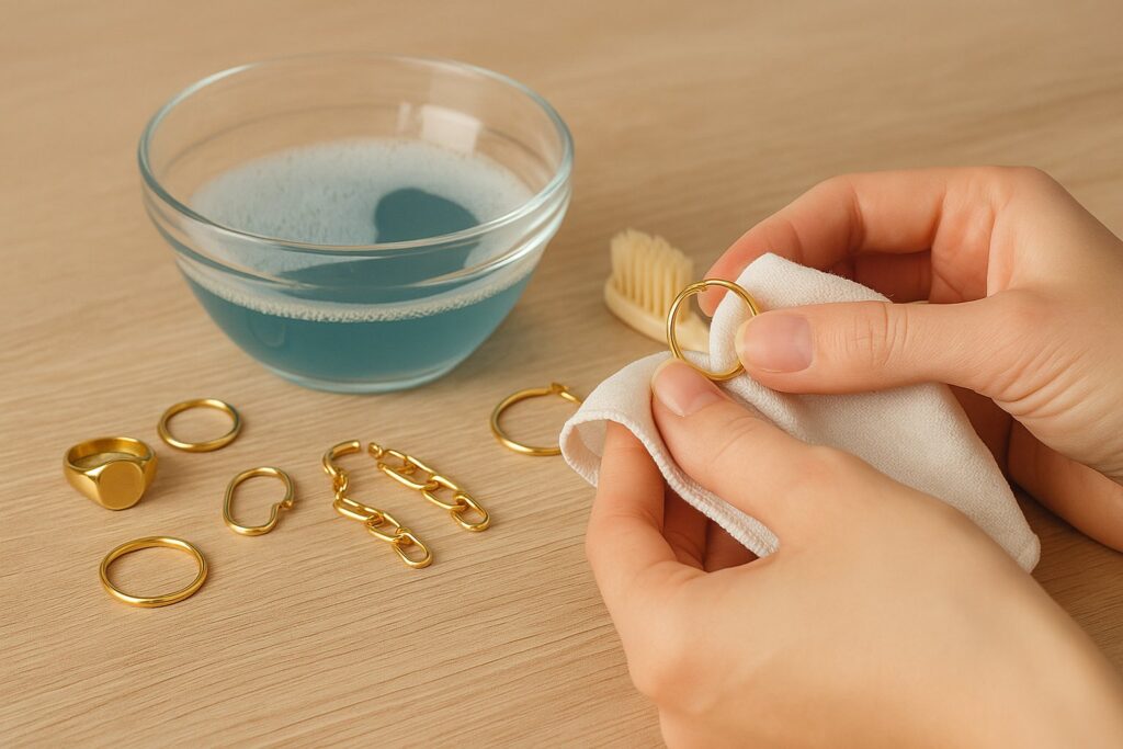 Comment nettoyer ses bijoux en plaqué or sans les abîmer ?