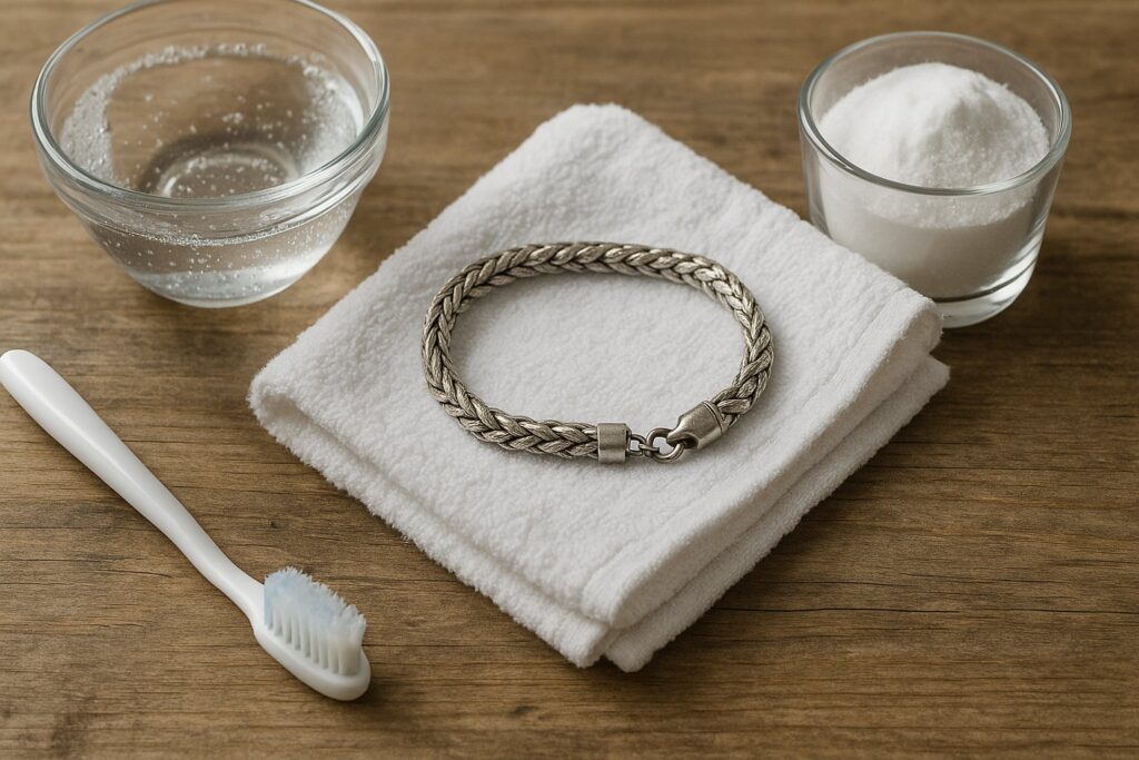 Comment nettoyer un bracelet en argent sans l’abîmer ?