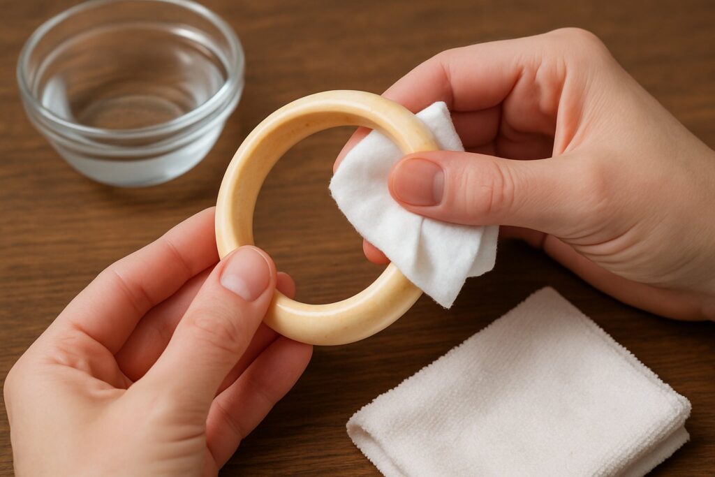 Comment nettoyer un bracelet en ivoire jauni ?