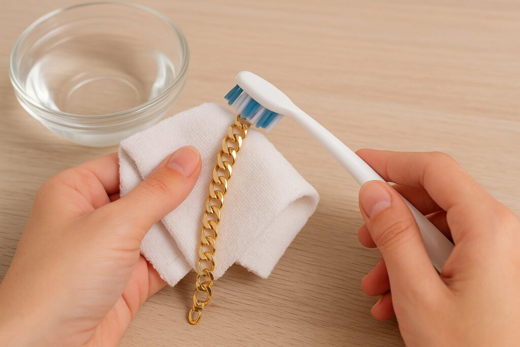 Comment nettoyer un bracelet en or sans l’abîmer ?