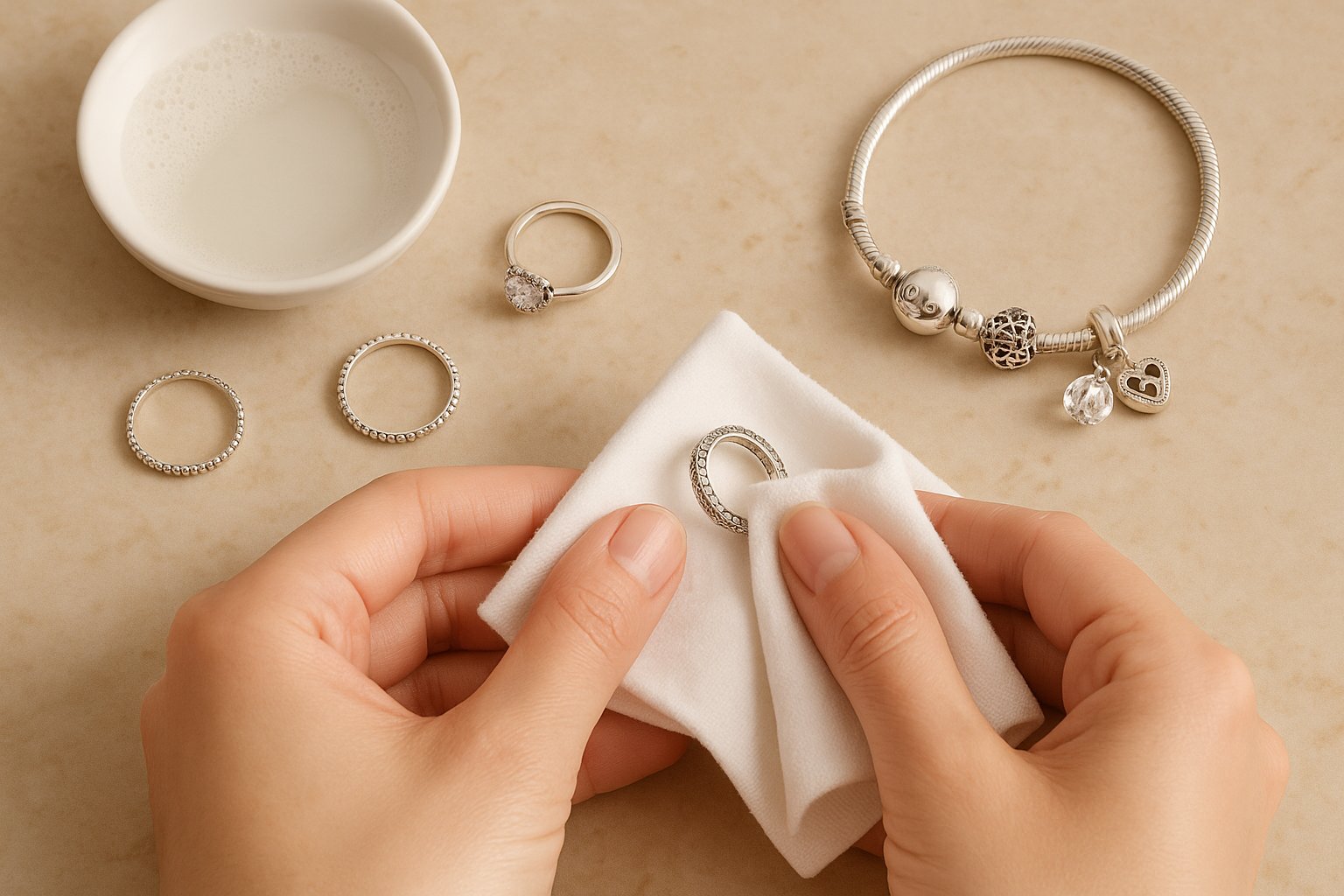 Comment nettoyer vos bijoux Pandora sans les abîmer ?