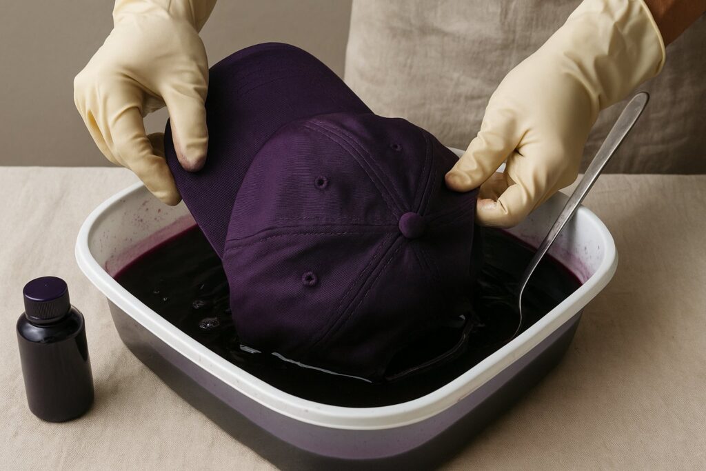 Comment teindre une casquette en toute sécurité ?