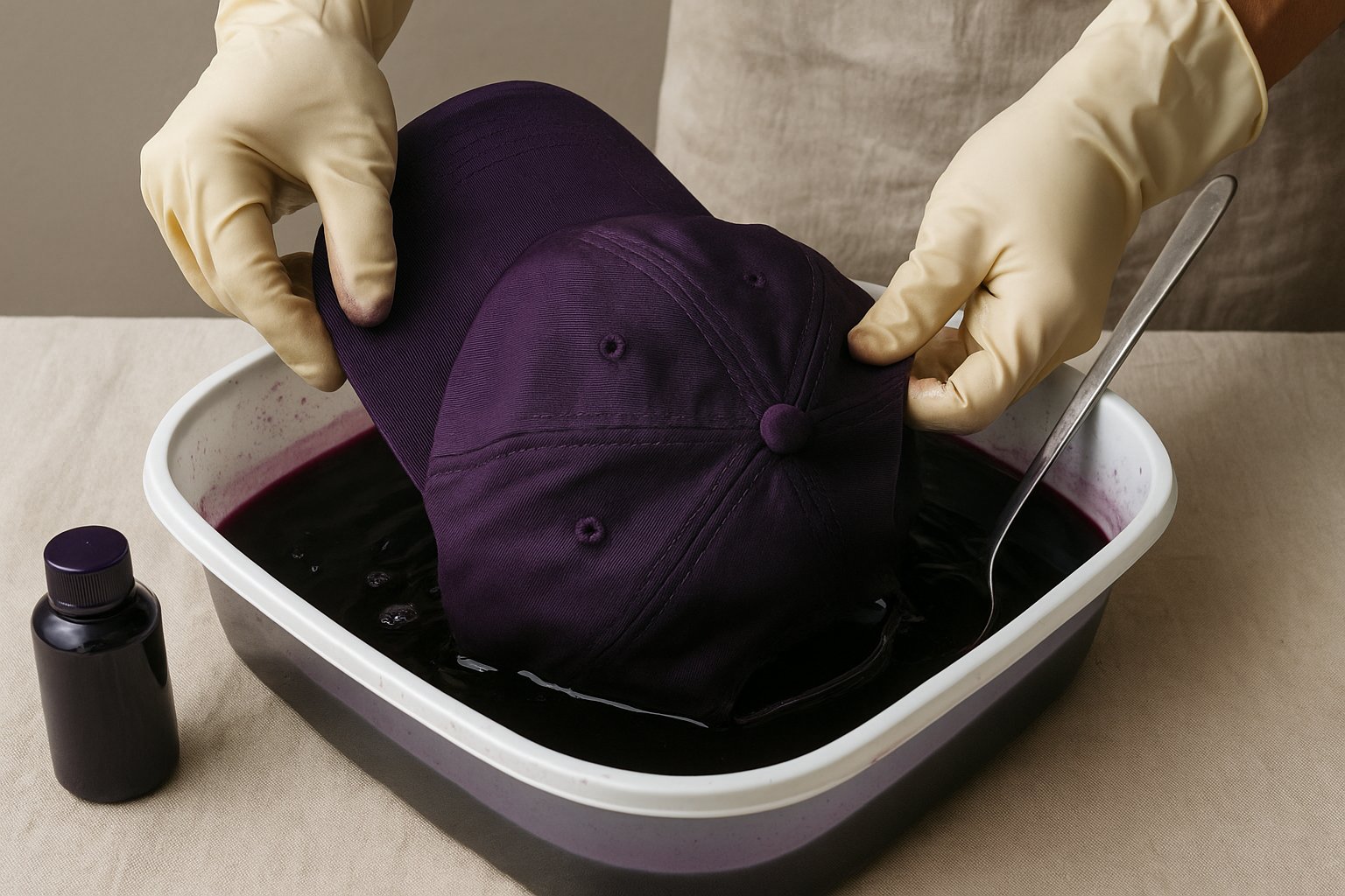 Comment teindre une casquette en toute sécurité ?