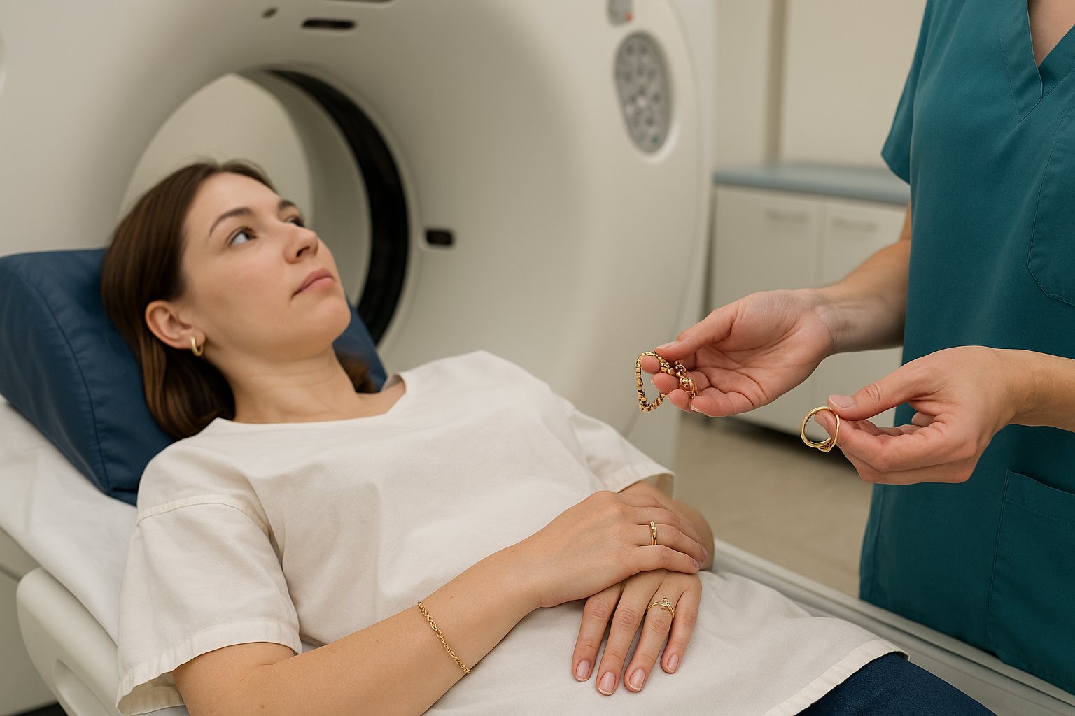 Faut-il enlever ses bijoux pour un scanner ?