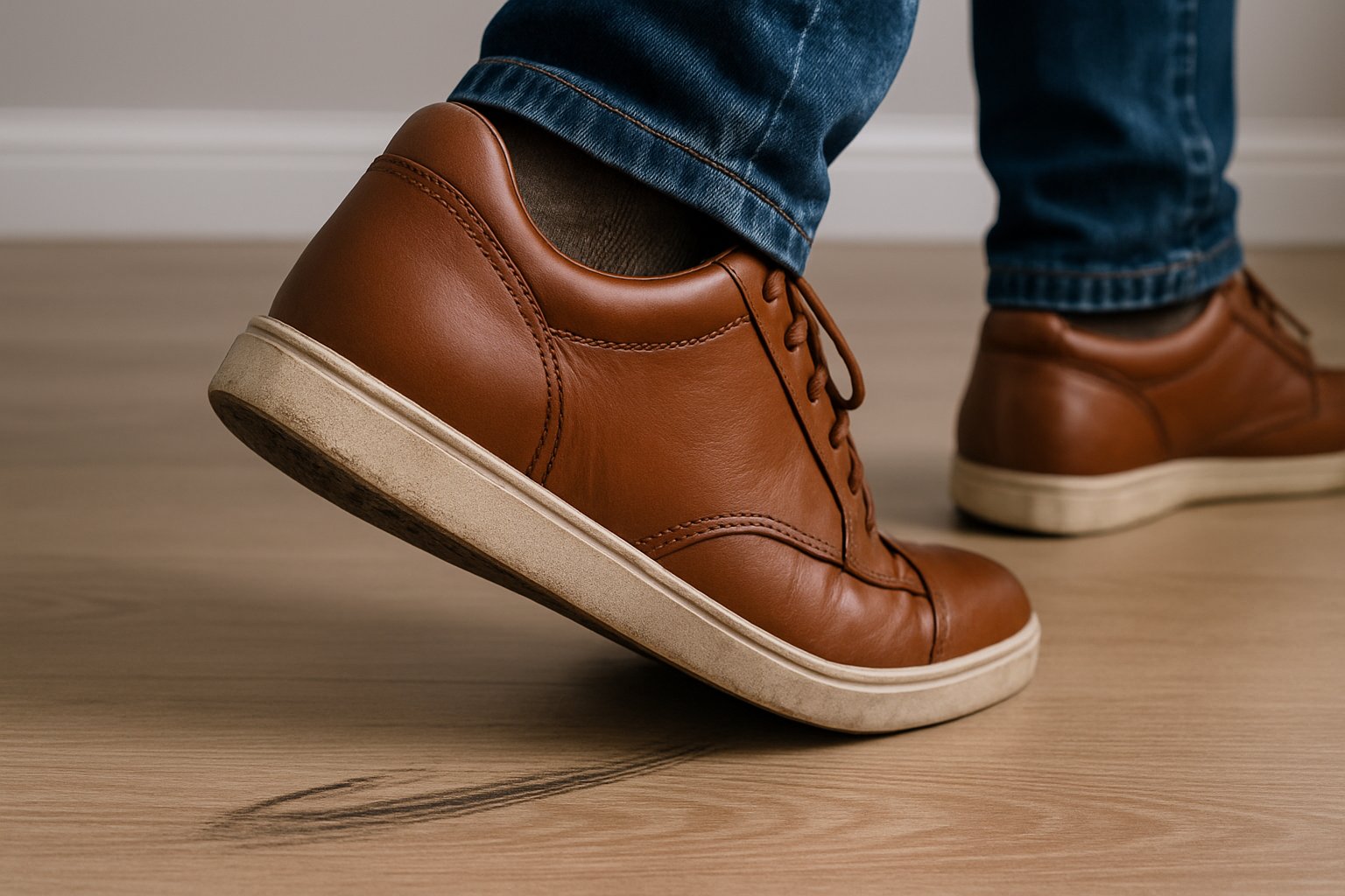 Mes chaussures font des traces noires, que faire ?