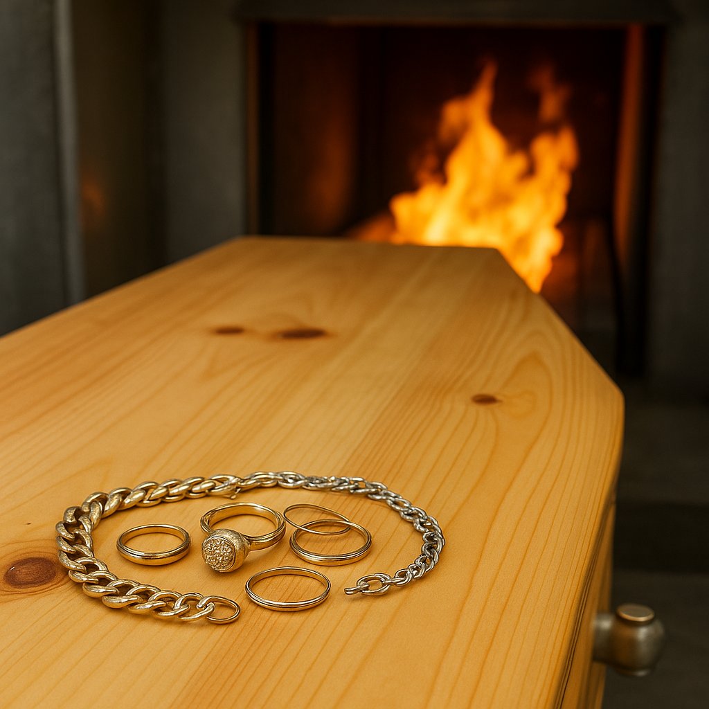 Que deviennent les bijoux lors d'une crémation ?