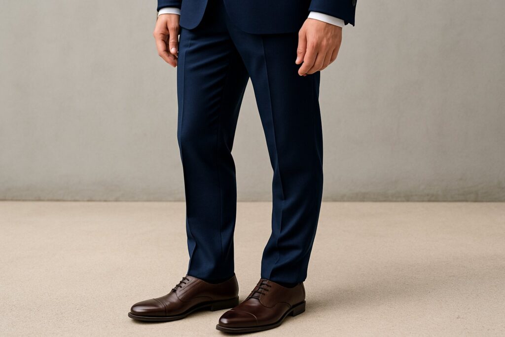 Quelle chaussure porter avec un costume bleu marine&nbsp;?