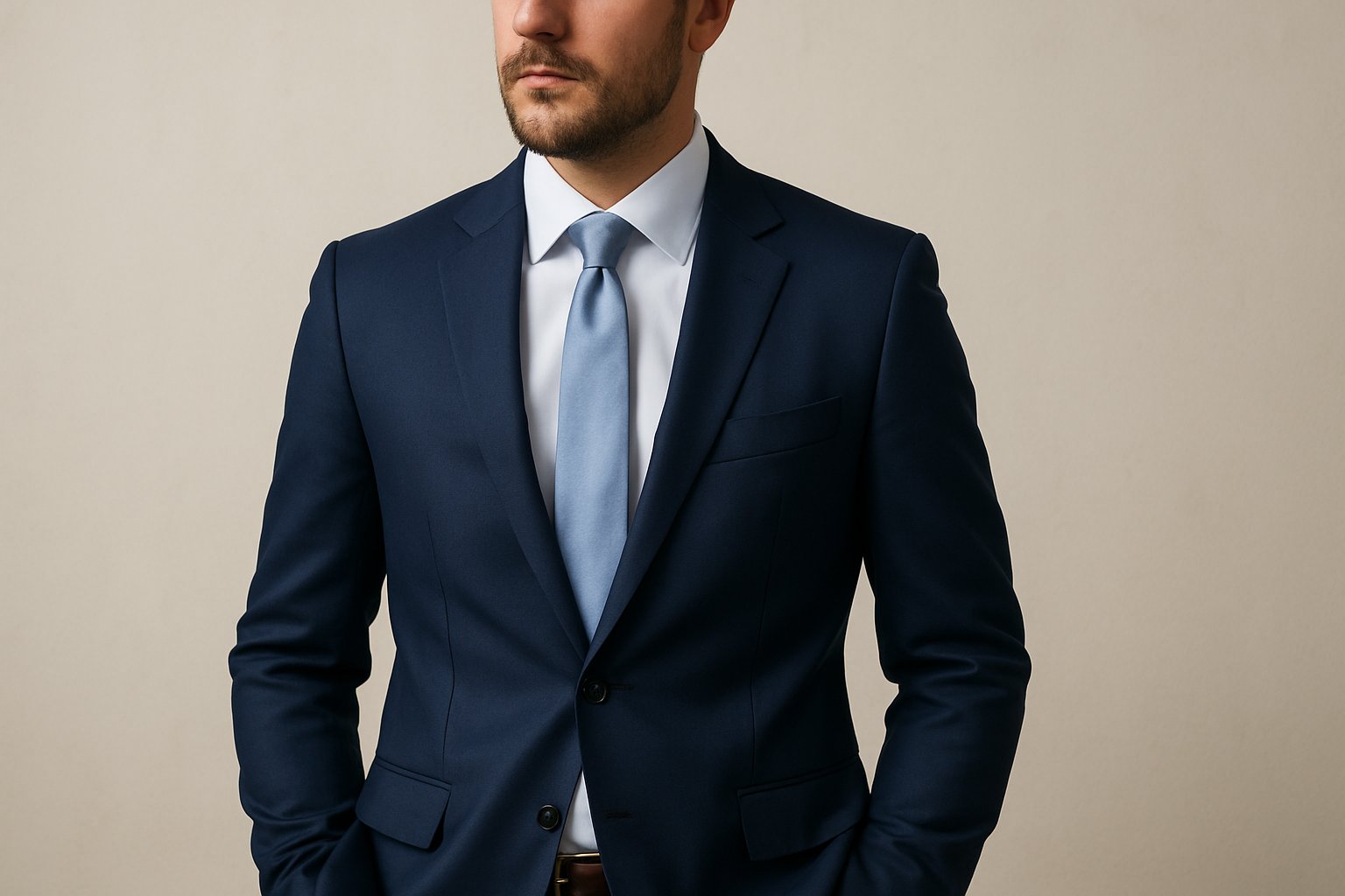 Quelle chemise porter avec un costume bleu marine ?