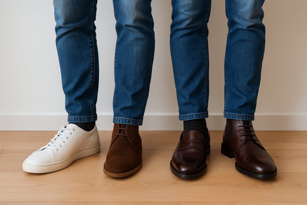 Quelles chaussures porter avec un jean homme ?