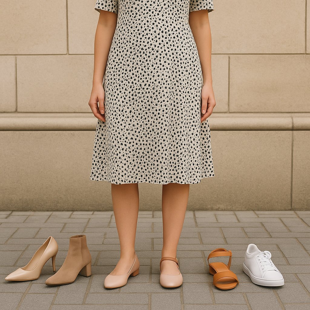 Quelles chaussures porter avec une robe qui arrive aux genoux&nbsp;?