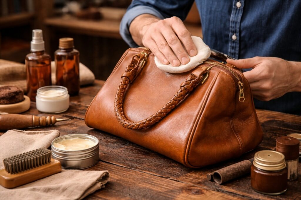 Comment nettoyer un sac en cuir blanc sans l’abîmer ?